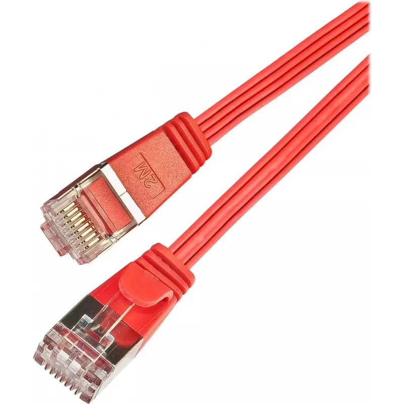 Cabo de patch Ethernet slim Wirewin Triotronik PKW-STP-SLIM-KAT6 10.0 RT Cat6 STP, 10 m, vermelho
