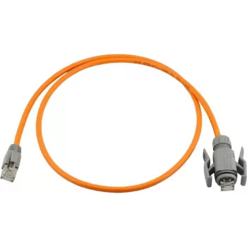 Cabo patch Wirewin Industrial CAT6A S/FTP PUR, RJ45 IP67, 10 m, laranja PKW-I1-SF-K6A-PUR 10.0 OR