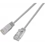 Cabo patch Wirewin SLIM KAT6A 10 Gigabit Light redondo, U/UTP, Ø 3,6 mm, cinzento (SLIM-L-UU-K6A 0.1)