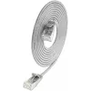 Cabo patch Wirewin SLIM KAT6A 10 Gigabit Light redondo, U/UTP, Ø 3,6 mm, cinzento (SLIM-L-UU-K6A 0.1)