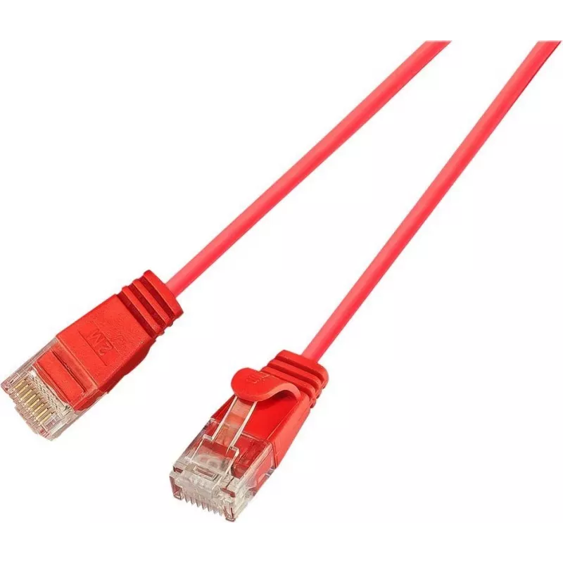 Cabo Wirewin SLIM UL6 2 RT - Cat.6 Slim-Light, U/UTP, 2,0 m, vermelho (PKW-LIGHT-K6 2.0 RT)