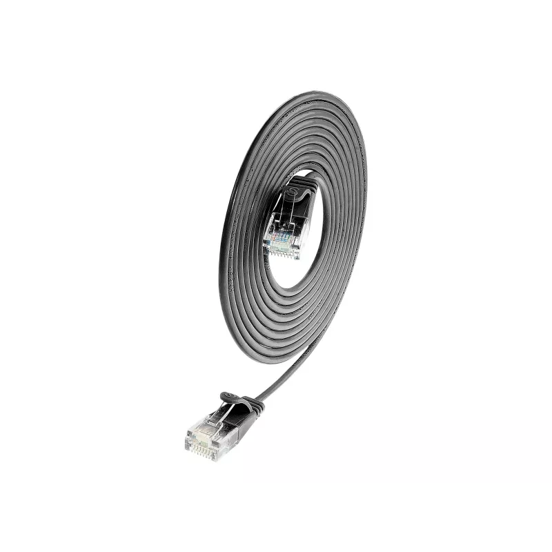 Cabo Wirewin SLIM UL6 2 SW - Cat.6 SLIM-Light, U/UTP, 2,0 m, preto (PKW-LIGHT-K6 2.0 SW)