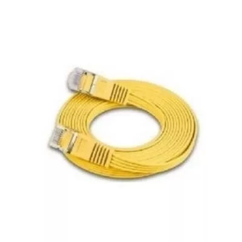 Cabo patch Wirewin Triotronik Cat6 U/FTP Slim, ficha RJ45 macho a macho, 0,5 m, amarelo PKW-STP-SLIM-KAT6 0.5 GE