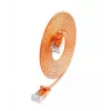 Cabo patch Wirewin SLIM KAT6A 10 Gigabit Light redondo, U/UTP, Ø 3,6 mm, laranja (SLIM-L-UU-K6A 1.5 OR)