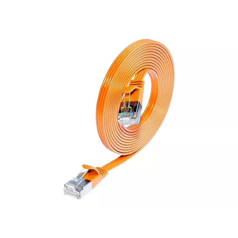 Cabo patch slim Wirewin SLIM S6 1,5 m laranja Cat.6 STP (PIMF) RJ45 PKW-STP-SLIM-KAT6 1.5 OR