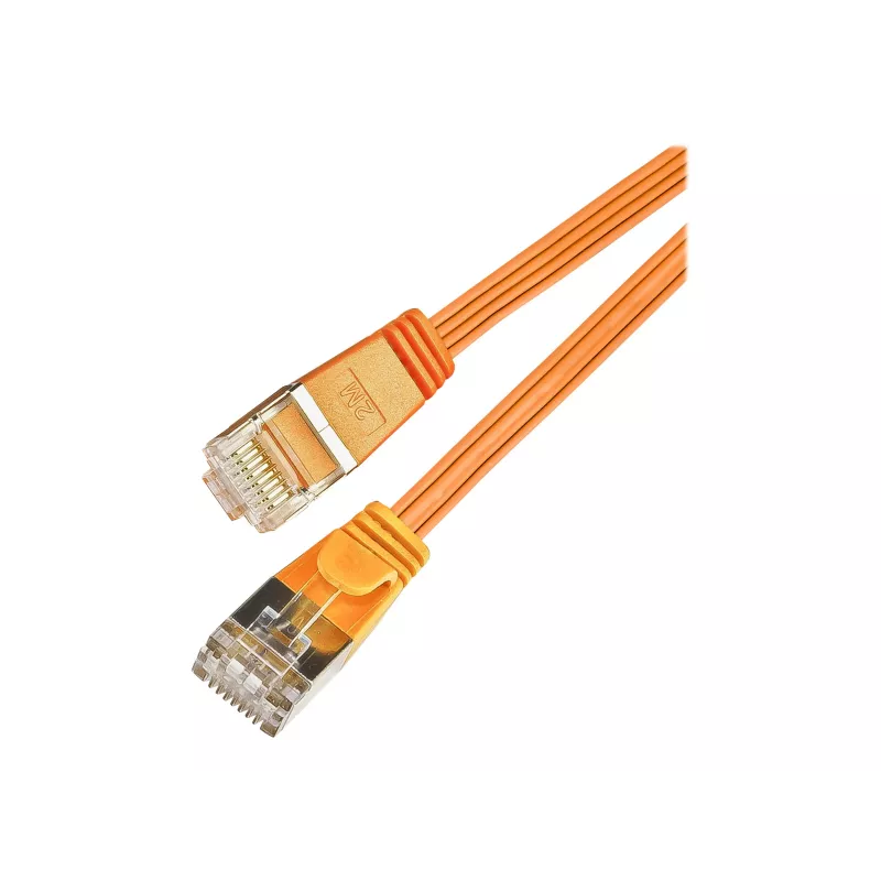 Cabo patch slim Wirewin SLIM S6 1,5 m laranja Cat.6 STP (PIMF) RJ45 PKW-STP-SLIM-KAT6 1.5 OR
