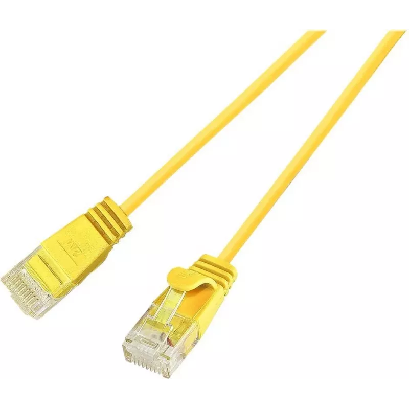 Cabo patch slim Wirewin PKW-LIGHT-K6 5.0 GE - Cat.6, U/UTP, 5 m, amarelo