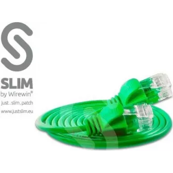 Cabo patch Wirewin Triotronik U/UTP Cat6 5m verde RJ45 PKW-LIGHT-K6 5.0 GN