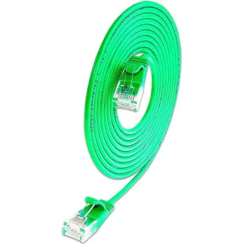Cabo patch Wirewin Triotronik U/UTP Cat6 5m verde RJ45 PKW-LIGHT-K6 5.0 GN