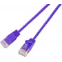 Cabo patch light redondo Wirewin SLIM KAT6A 10 Gigabit, U/UTP, Ø 3,6 mm, violeta (SLIM-L-UU-K6A 5.0 VT)