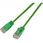 Cabo patch light redondo Wirewin SLIM KAT6A 10 Gigabit, U/UTP, Ø 3,6 mm, verde (SLIM-L-UU-K6A 3.0 GN)