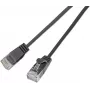Cabo patch light redondo Wirewin SLIM KAT6A 10 Gigabit, U/UTP, Ø 3,6 mm, preto (SLIM-L-UU-K6A 7.5 BK)