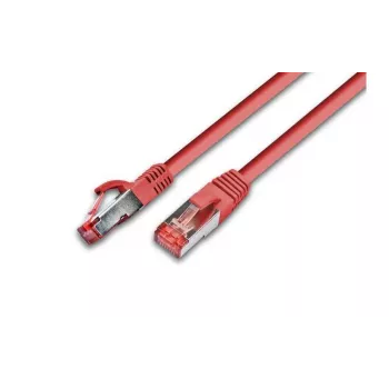 Cabo patch de rede Wirewin Cat.6a S/FTP, 0,5m, vermelho, AWG26, 10Gbps PKW-PIMF-KAT6A 0.5 RT