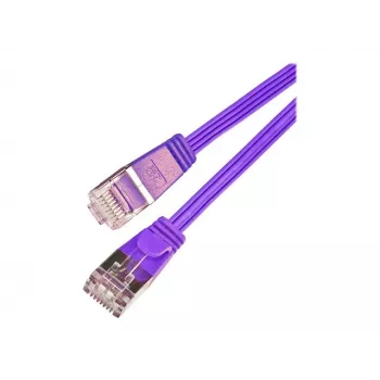 Cabo patch slim Wirewin SLIM S6 7.5 VT - Cat.6, STP (PIMF), 7,5 m, violeta PKW-STP-SLIM-KAT6 7.5 VT