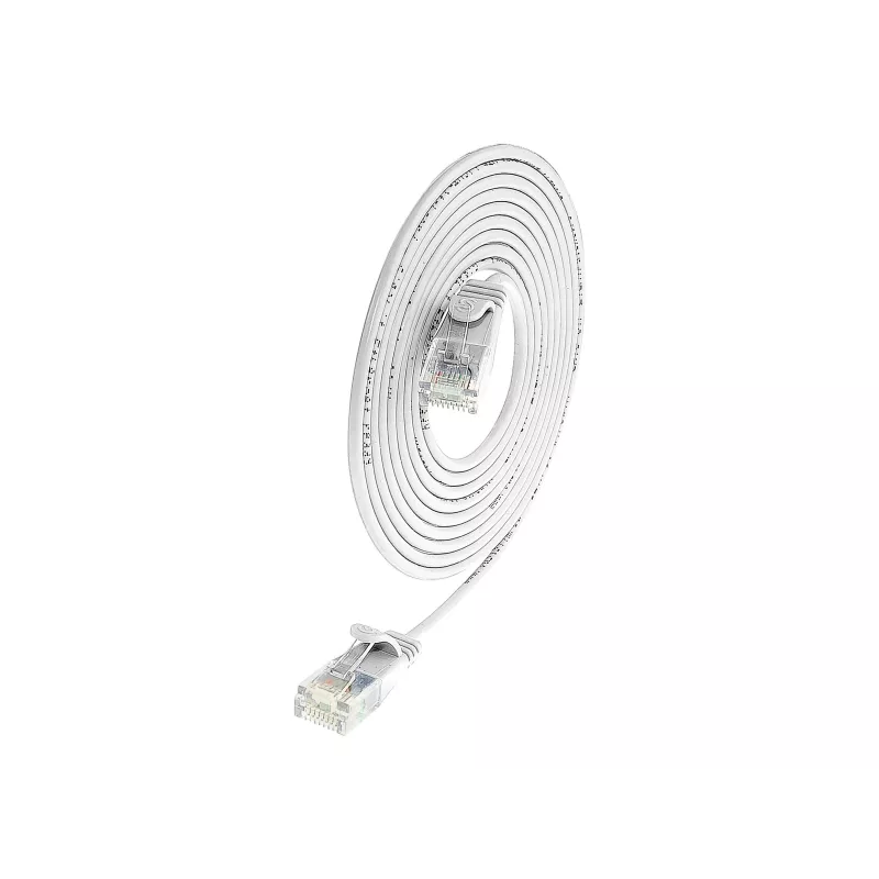 Cabo patch slim-light Wirewin Cat.6, U/UTP, 0,15m, branco PKW-LIGHT-K6 0.15 WS
