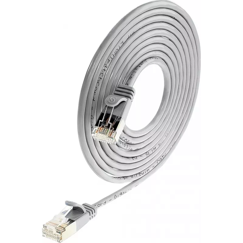 Cabo Patch blindado Cat6 Wirewin Triotronik PKW-LIGHT-STP-K6 3.0, ficha RJ-45 macho a macho, 3 m, preto