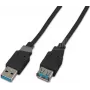 Cabo de extensão USB 3.0 A-A MF Wirewin 0.5 SW, 0,5 m, USB 3.2 Gen 1, preto