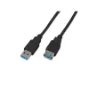 Cabo de extensão USB 3.0 A-A MF Wirewin 0.5 SW, 0,5 m, USB 3.2 Gen 1, preto