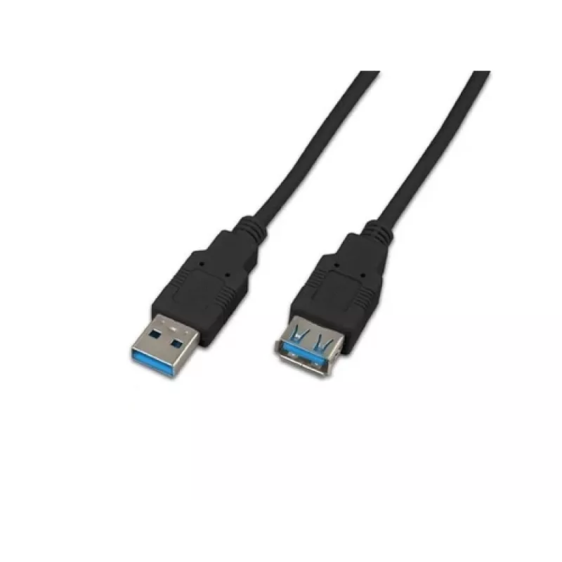 Cabo de extensão USB 3.0 A-A MF Wirewin 0.5 SW, 0,5 m, USB 3.2 Gen 1, preto