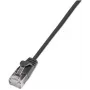Cabo Patch Ethernet Cat6 Wirewin Triotronik PKW-LIGHT-STP-K6 0,25 SW, ficha RJ-45 macho a macho, blindado, preto, 0,25 m
