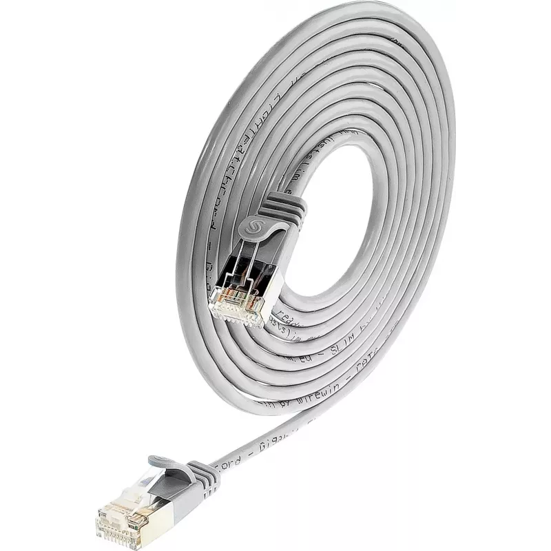 Cabo Patch blindado Cat6 Wirewin Triotronik PKW-LIGHT-STP-K6 1.5, ficha RJ-45 macho a macho, 1,5 m, preto