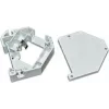 Kit de calha DIN Wirewin WKS – suporte de montagem em calha DIN para conector fêmea Keystone, plástico, cinzento