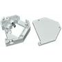 Kit de calha DIN Wirewin WKS – suporte de montagem em calha DIN para conector fêmea Keystone, plástico, cinzento