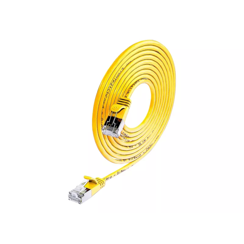 Cabo Patch Cat.6 U/FTP Slim-Light Wirewin SLIM SL6 15 GE, 15 m, amarelo (PKW-LIGHT-STP-K6 15.0 GE)