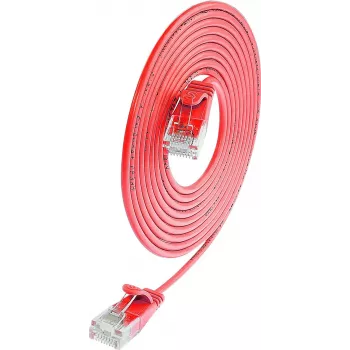 Cabo Patch Cat.6 SLIM-Light U/UTP Wirewin SLIM UL6 7.5 RT, 7,5 m, vermelho (PKW-LIGHT-K6 7.5 RT)
