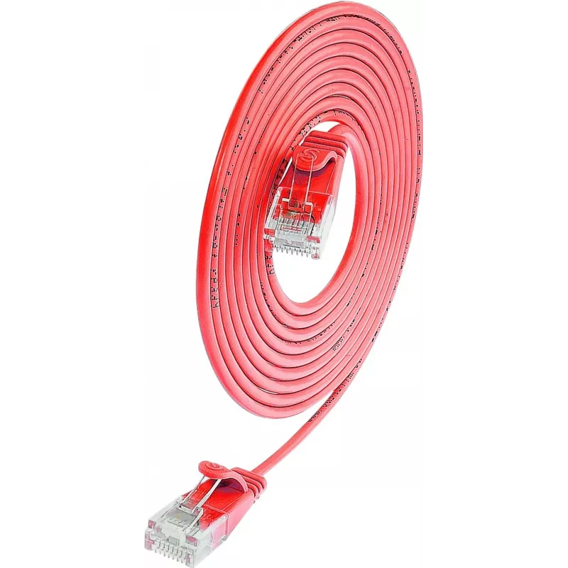 Cabo Patch Cat.6 SLIM-Light U/UTP Wirewin SLIM UL6 7.5 RT, 7,5 m, vermelho (PKW-LIGHT-K6 7.5 RT)