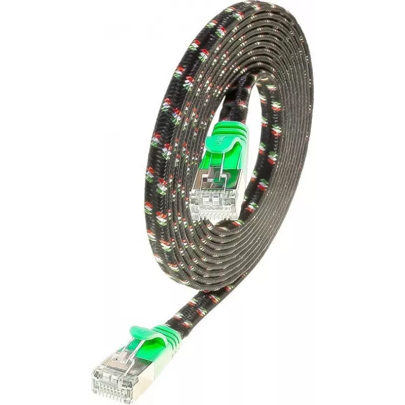 Cabo de rede Wirewin SLIM ST6 05 GN - Cat.6 Slim-Tough, F/FTP, 0,5 m, verde PKW-TOUGH-STP-K6 0,5 GN