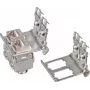 Suporte Wirewin para calha DIN para 2 tomadas Keystone, sistema Keystone metálico (WKS DIN RAIL HOLDER 2)
