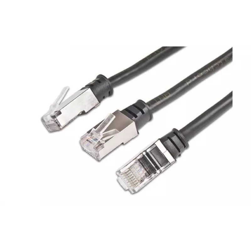 Cabo de rede Wirewin PKW-OUT-K5E 0,3, preto, 0,3 m, Cat5e, U/FTP (STP), RJ45