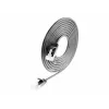 Cabo de rede Wirewin Light redondo U/FTP Cat 6a preto 0,1 m fino flexível para aplicações especiais PoE (PKW-LIGHT-STP-K6A 0.1 SW)