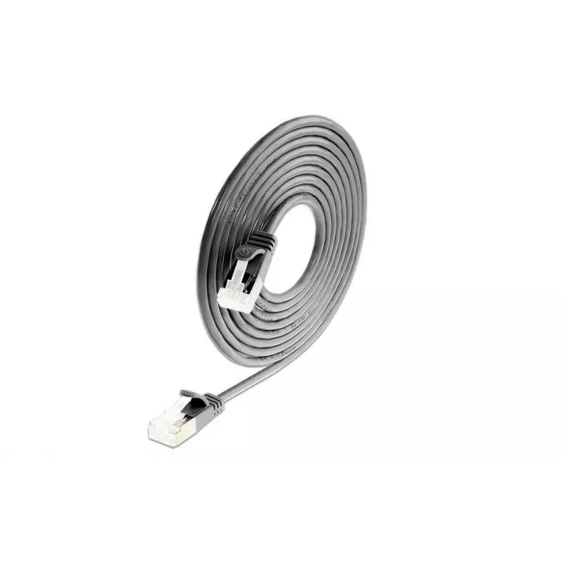 Cabo de rede Wirewin Cat 6a U/FTP Slim Ethernet, RJ45, 1 m, preto PKW-LIGHT-STP-K6A 1.0 SW