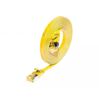Cabo de rede Wirewin Cat6a U/FTP Slim RJ45 - 5 m, amarelo PKW-STP-SLIM-K6A 5.0 GE