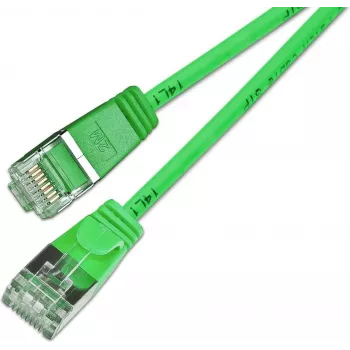 Cabo de rede Wirewin Light redondo U/FTP Cat 6a verde 0,5 m fino flexível PoE PKW-LIGHT-STP-K6A 0.5 GN
