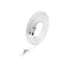 Cabo de rede Wirewin Light redondo U/FTP Cat 6a branco 0,25 m fino, blindado, PoE, flexível para aplicações especiais (PKW-LIGHT-STP-K6A 0.25 WS)