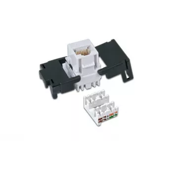 Módulo Keystone Wirewin WKS JACK KAT6A UTP, não blindado, RJ45, sem ferramentas, branco