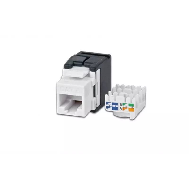 Módulo Keystone Wirewin WKS JACK KAT6A UTP, não blindado, RJ45, sem ferramentas, branco