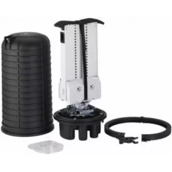 Optotec IP68 Manga de Fusão Dome Exterior FOCUS-ODC2-AB, 432 Fibras, 1 porta FTTx oval + 6 redondas, 525mm de altura
