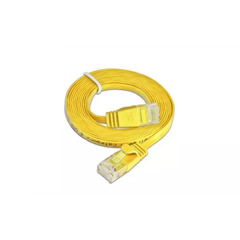 Wirewin SLIM U6 10 GE - Cabo Patch Slim Cat.6, U/UTP, 10 m, Amarelo PKW-SLIM-KAT6 10.0 GE