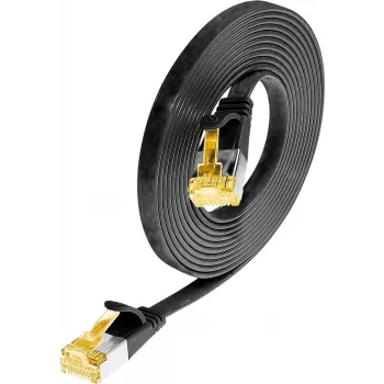 Wirewin Cat6a Cabo Patch Ethernet Slim U/FTP, 0,1 m, Preto PKW-STP-SLIM-K6A 0.1 SW