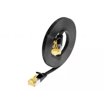 Wirewin Cat6a Cabo Patch Ethernet Slim U/FTP, 0,1 m, Preto PKW-STP-SLIM-K6A 0.1 SW