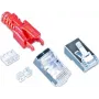 Wirewin MOD SL KAT6A STP 10 RT Ficha RJ-45, Cat.6A, STP, sem ferramentas, Vermelho, pack de 10