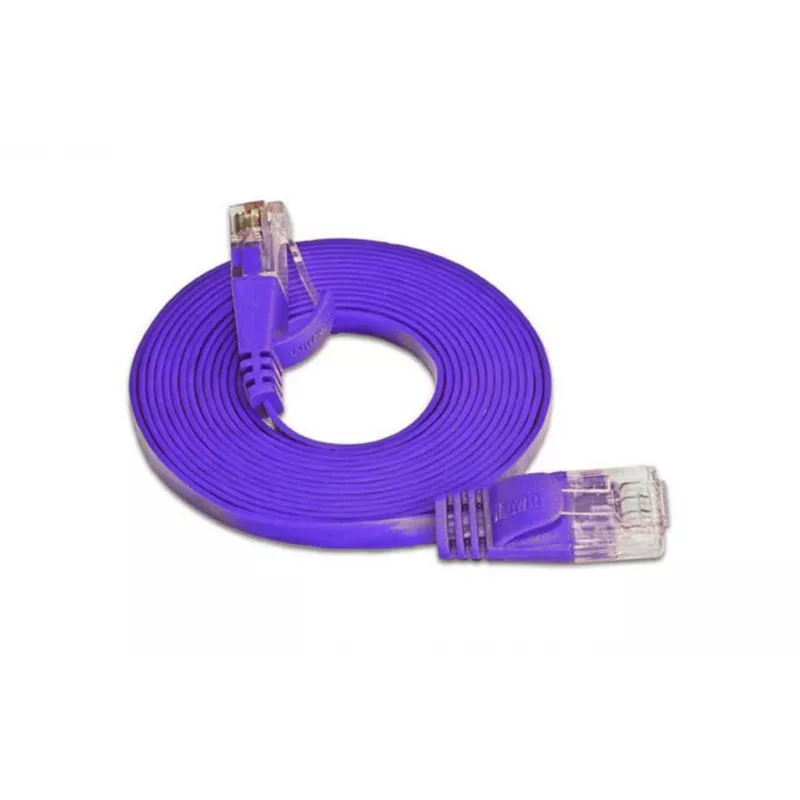 Wirewin SLIM Cat6 Cabo Patch de Rede U/UTP, Violeta, 15 m PKW-SLIM-KAT6 15.0 VT