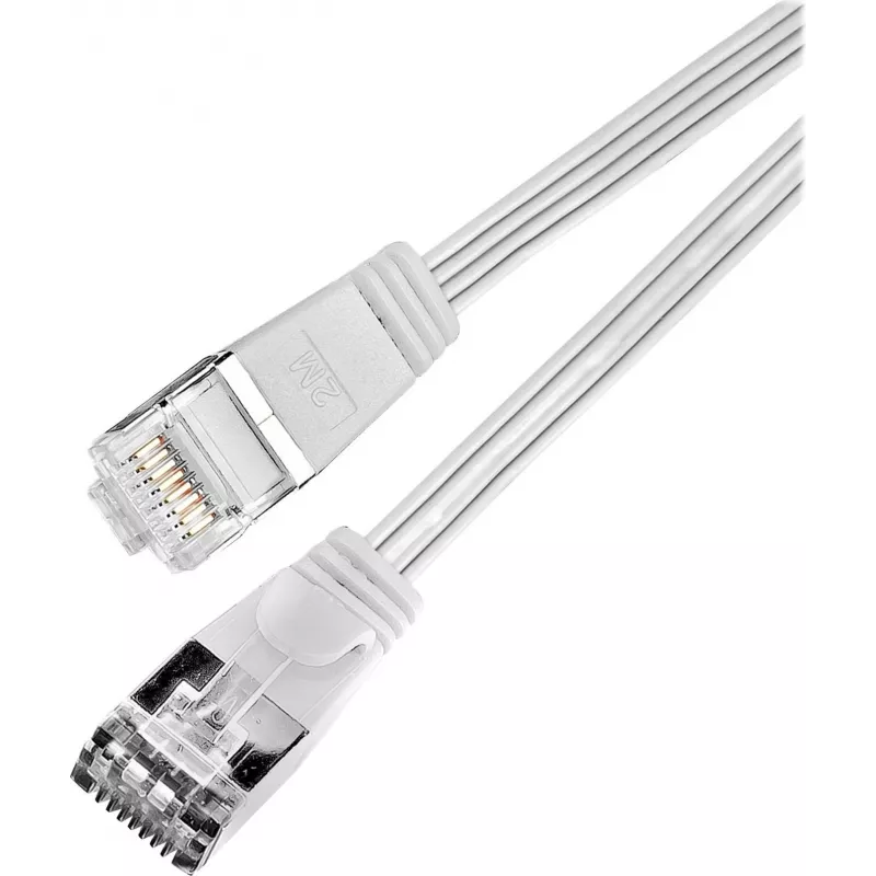 Wirewin Triotronik PKW-STP-SLIM-KAT6 0,1 WS - Cabo Patch Ethernet Slim Cat6 U/FTP, 0,1 m, Branco