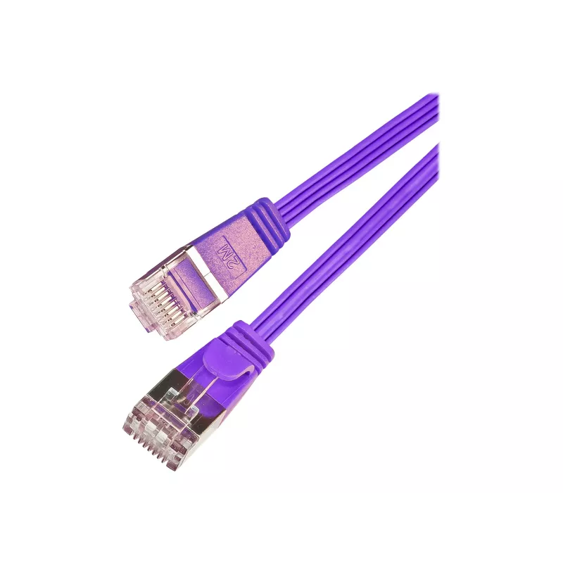 Wirewin SLIM S6 025 VT - Cabo Patch SLIM Cat.6, STP(PIMF), 0,25 m, Violeta PKW-STP-SLIM-KAT6 0.25 VT