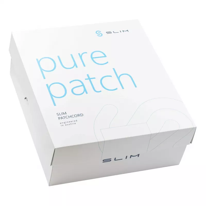 Cabo Patch Slim Cat6A U/FTP Wirewin SLIM-LS-K6A 0.5 GN 90, 0,5 m, verde, pack de 90