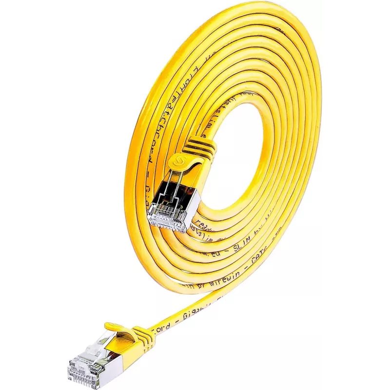 Cabo Patch F/UTP Cat6 Wirewin Triotronik, 2 m, ficha/ficha RJ-45, amarelo PKW-LIGHT-STP-K6 2.0 GE
